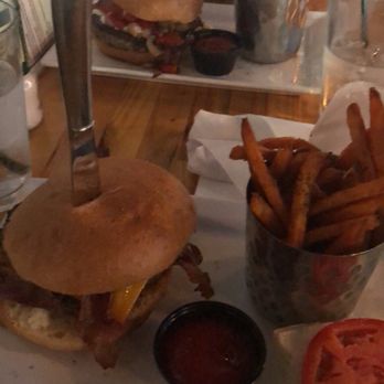 Engine No 9 - Bacon cheeseburger and Don Carlo burger with mozzarella instead of cheddar - Burgers Near Me - Saint Petersburg, Florida