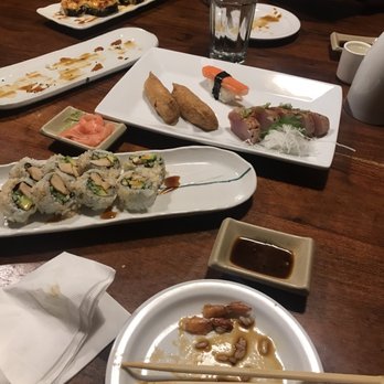Sushi Totto - Inhaled the gyoza and Black Tiger. Pictures are the Lobster Roll, Inari, Crab Nigiri, and Chicken Terriyaki Roll. All good and fresh. - Japanese Near Me - Ogden, Utah