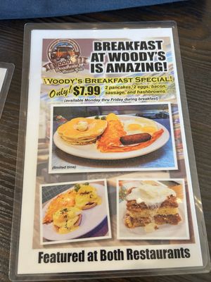 Menu photo 2 Woody's Roadhouse Colton, CA