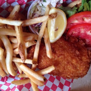 Bostwick's Chowder House - Fried flounder sandwich - Seafood Near Me - East Hampton, New York