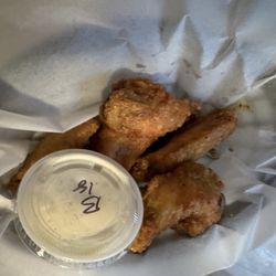 Chicken wings cooked to order