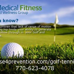 Medical Fitness and Wellness Group - Golf and Tennis Performance enhancement Program