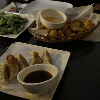 Sexy Crab - Appetizers. Gyoza, edamame and fried shrimp - Seafood Near Me - Hicksville, New York Sexy Crab - Appetizers. Gyoza, edamame and fried shrimp - Seafood Near Me - Hicksville, New York