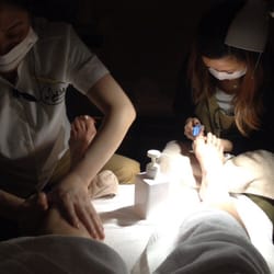 Ten Feet Tall - I think I might have died and gone to heaven...you can make arrangements to have a pedi and reflexology at the same time.
