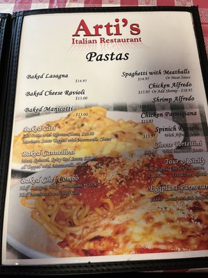 Menu photo 1 Arti’s Italian Restaurant Pecos, TX Menu photo 1 Arti’s Italian Restaurant Pecos, TX