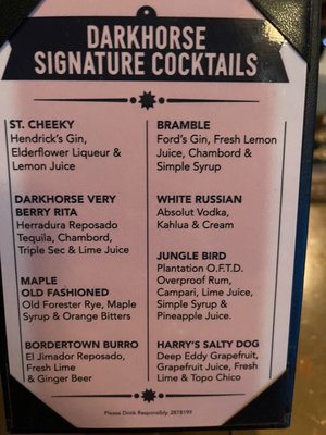 Menu photo 1 Darkhorse Tavern Houston, TX
