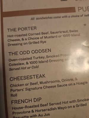 Menu photo 2 Porter's Pub & Restaurant Easton, PA Menu photo 2 Porter's Pub & Restaurant Easton, PA