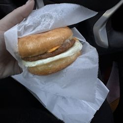 Icy Donuts - Sausage and egg donut