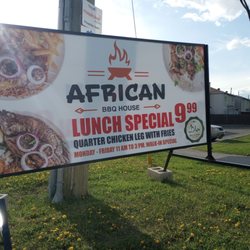 African BBQ House - Lunch special.