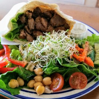Puka Puka Kitchen - Lamb Pita and fresh salad. Delicious! - Asian Fusion Near Me - Hilo, Hawaii Puka Puka Kitchen - Lamb Pita and fresh salad. Delicious! - Asian Fusion Near Me - Hilo, Hawaii