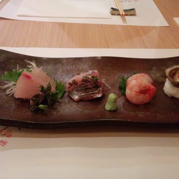 Kabuto - Amberjack yellowtail, mackerel, shrimp, and oyster from the Yoroi course. - Sushi Bars Near Me - Las Vegas, Nevada Kabuto - Amberjack yellowtail, mackerel, shrimp, and oyster from the Yoroi course. - Sushi Bars Near Me - Las Vegas, Nevada