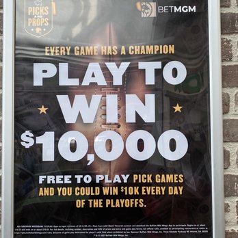 Buffalo Wild Wings - a poster for a game to win $ 10, 000 - Chicken Wings Near Me - Warwick, Rhode Island