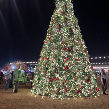 Desert Farm Lights - Christmas tree at the entrance - Bounce House Rentals Near Me - Waddell, Arizona Desert Farm Lights - Christmas tree at the entrance - Bounce House Rentals Near Me - Waddell, Arizona