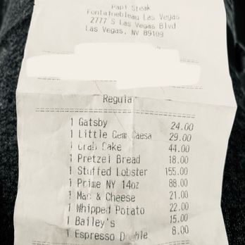 Papi Steak - Average Bill for 2 - Steakhouses Near Me - Las Vegas, Nevada Papi Steak - Average Bill for 2 - Steakhouses Near Me - Las Vegas, Nevada