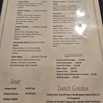 Sidewalk Cafe - Menu - Cafes Near Me - Denton, Texas