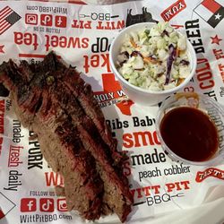 Witt Pit BBQ & Catering - Small Brisket Plate with Coleslaw