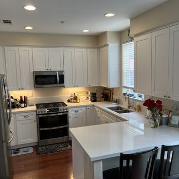 Pure Cabinets - White shaker doors and quartz counter - Cabinetry Near Me - San Marcos, California Pure Cabinets - White shaker doors and quartz counter - Cabinetry Near Me - San Marcos, California