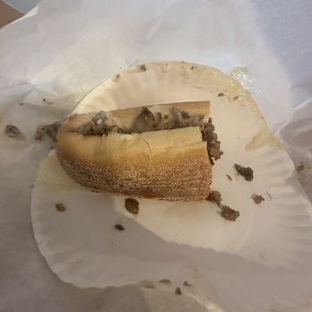 Mr Z's - A half eaten Philly Cheesesteak with white cheese sauce. To die for! - Cheesesteaks Near Me - Key West, Florida Mr Z's - A half eaten Philly Cheesesteak with white cheese sauce. To die for! - Cheesesteaks Near Me - Key West, Florida