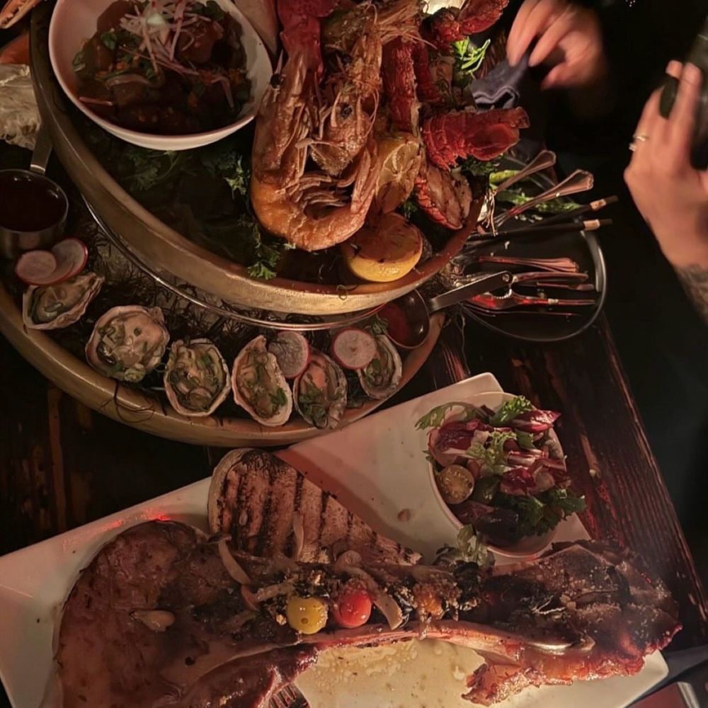 Gaslamp - The Yacht (Full): a seafood tower & The Escargot Bone Marrow. So delicious. - Steakhouses Near Me - Kailua, Hawaii Gaslamp - The Yacht (Full): a seafood tower & The Escargot Bone Marrow. So delicious. - Steakhouses Near Me - Kailua, Hawaii