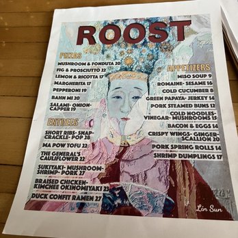 Roost - Their food menu for April. It changes monthly. - American Near Me - Buffalo, New York
