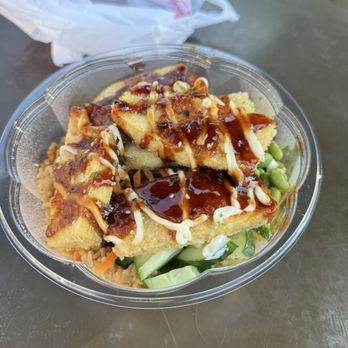 Happy Bowl - tofu poke bowl no seaweed salad - Asian Fusion Near Me - Greensboro, North Carolina Happy Bowl - tofu poke bowl no seaweed salad - Asian Fusion Near Me - Greensboro, North Carolina