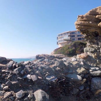 Table Rock Beach - Standing by the rocks in the middle of the beach - Beaches Near Me - Laguna Beach, California