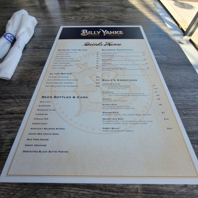 Menu photo 3 Billy Yanks Hamilton, OH
