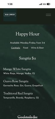 Menu photo 1 Bar Chuzo Brooklyn, NY