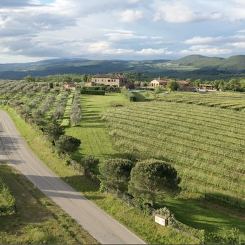 Buli Limestone Wines - A drone shot of our Podre Collato vineyard and home in Tuscany - Wineries Near Me - Fredericksburg, Texas Buli Limestone Wines - A drone shot of our Podre Collato vineyard and home in Tuscany - Wineries Near Me - Fredericksburg, Texas