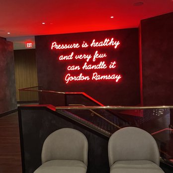 Gordon Ramsay Hell's Kitchen - Cute sign - New American Near Me - Atlantic City, New Jersey