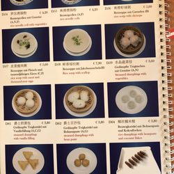 Zhongxin China Restaurant - Menu