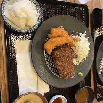 Kyoto Gyukatsu Katsuda - A5 wagyu and ebi katsu meal - Japanese Near Me - Honolulu, Hawaii