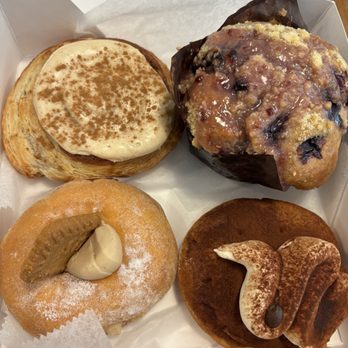 Farm Cafe - Tiramisu donut, Biscoff donut, cinnamon bun, blueberry muffin - Breakfast & Brunch Near Me - Valhalla, New York Farm Cafe - Tiramisu donut, Biscoff donut, cinnamon bun, blueberry muffin - Breakfast & Brunch Near Me - Valhalla, New York