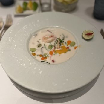 Nan Thai Fine Dining - Coconut Tom Yum Talay Soup - Thai Near Me - Atlanta, Georgia Nan Thai Fine Dining - Coconut Tom Yum Talay Soup - Thai Near Me - Atlanta, Georgia