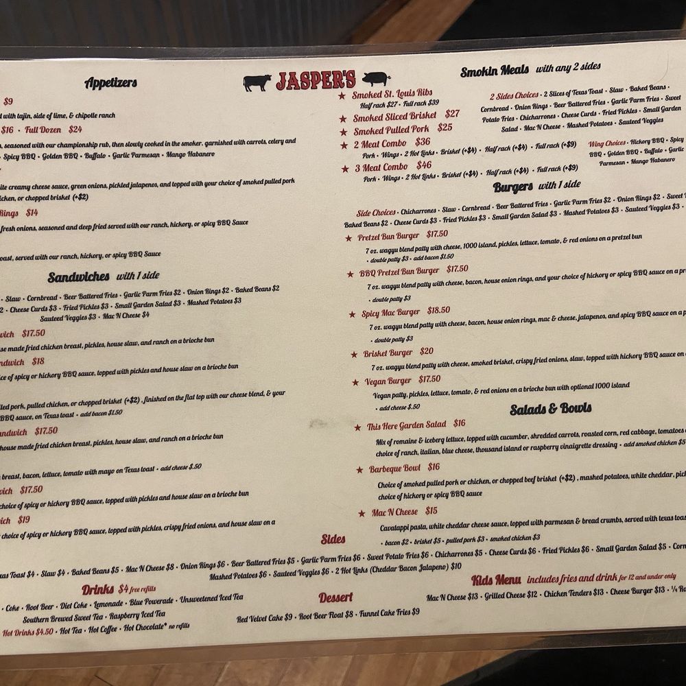 Jasper's Barbeque - Menu - Barbeque Near Me - Big Bear Lake, California Jasper's Barbeque - Menu - Barbeque Near Me - Big Bear Lake, California