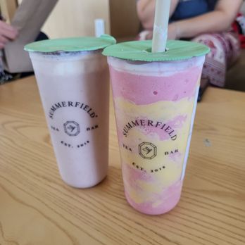Summerfield Tea Bar - Strawberry Tornado  Strawberry Milk - Bubble Tea Near Me - Rosemead, California
