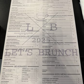 Let’s Brunch - Menu (1 of 2) - Breakfast & Brunch Near Me - Wixom, Michigan