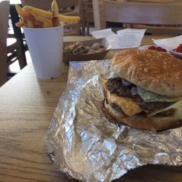Bacon Burger with Little Fries Bacon Burger with Little Fries