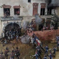 Musée Wellington - Szene des Gefechts um La Haye Sainte