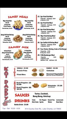 Kat's Patch Menu KAT DADDY’S - Updated June 2026 - 30 Reviews - 814 Country Club Rd ...