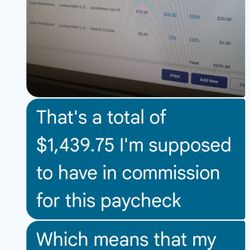 Another screenshot of my paycheck being short a total of $440.75