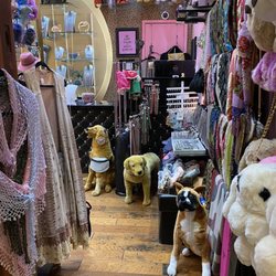 Pet section is located right inside as you enter. Dog collars and leashes are super cute!