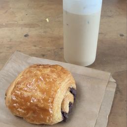 Iced latte & Chocolate Croissant Iced latte & Chocolate Croissant
