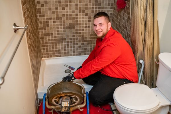 Red Carpet Drain Cleaning Logo