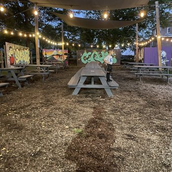 Taqueria El Camino - Outdoor tables- covered & loved the graffiti art - Latin American Near Me - Dover, Pennsylvania Taqueria El Camino - Outdoor tables- covered & loved the graffiti art - Latin American Near Me - Dover, Pennsylvania