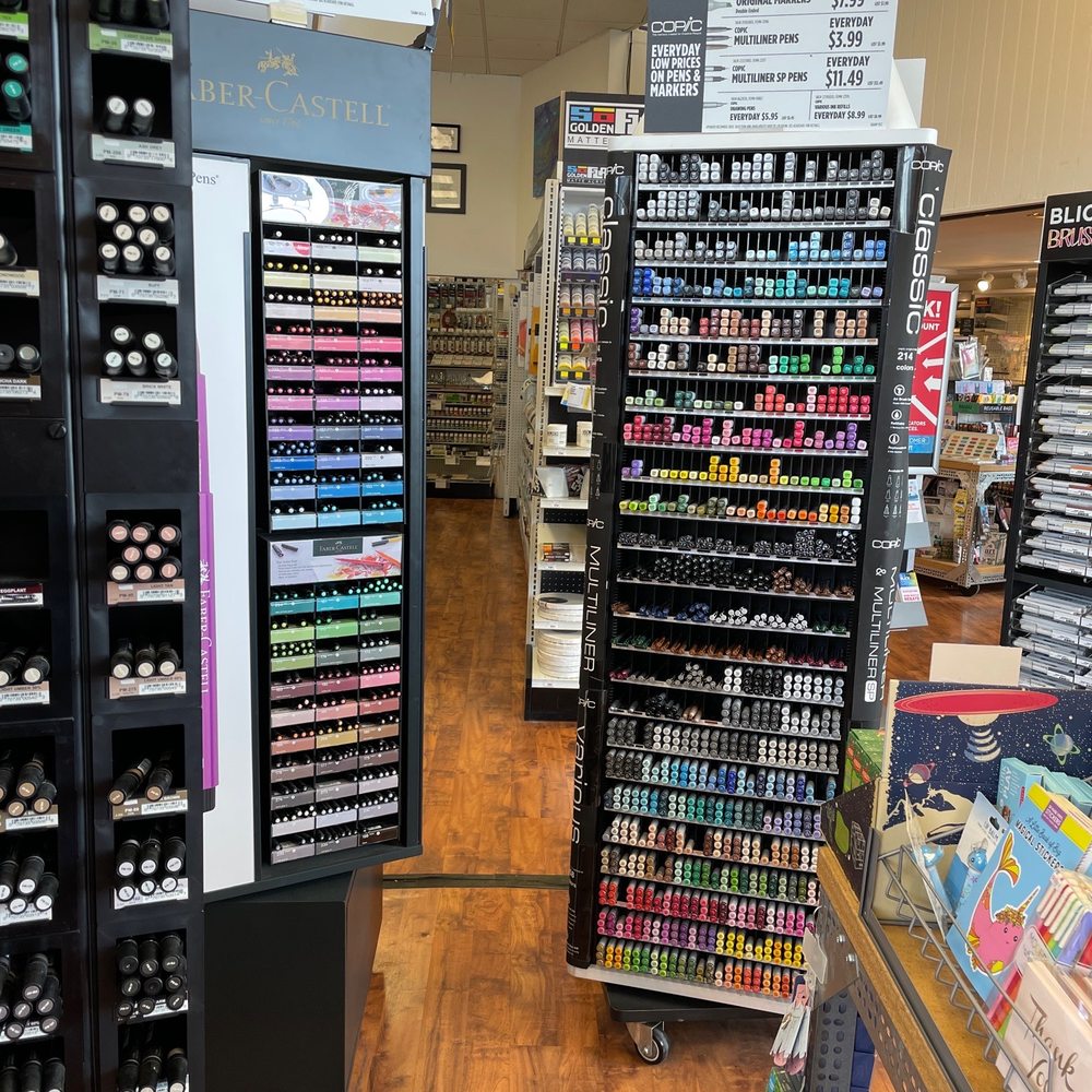 Some of the pens available.