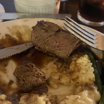 Garibaldi's - Asked for my filet steak to be cooked to medium rare this is so overcooked and was super chewy. - Italian Near Me - Kingman, Arizona Garibaldi's - Asked for my filet steak to be cooked to medium rare this is so overcooked and was super chewy. - Italian Near Me - Kingman, Arizona