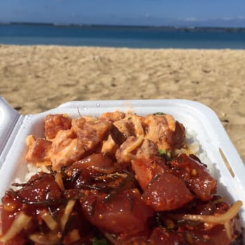 Ono Seafood - Enjoyed our poke on the beach - Seafood Near Me - Honolulu, Hawaii Ono Seafood - Enjoyed our poke on the beach - Seafood Near Me - Honolulu, Hawaii