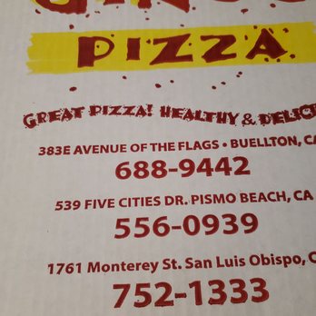 Gino's Pizza SLO - Pizza Box - Pizza Near Me - San Luis Obispo, California