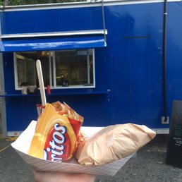Frito pie and tortilla wrapped burger! Delicious!!!
